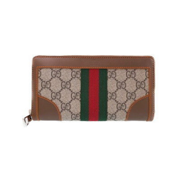 Gucci GG Supreme Sherry Zip Wallet Long - Picture 1 of 5